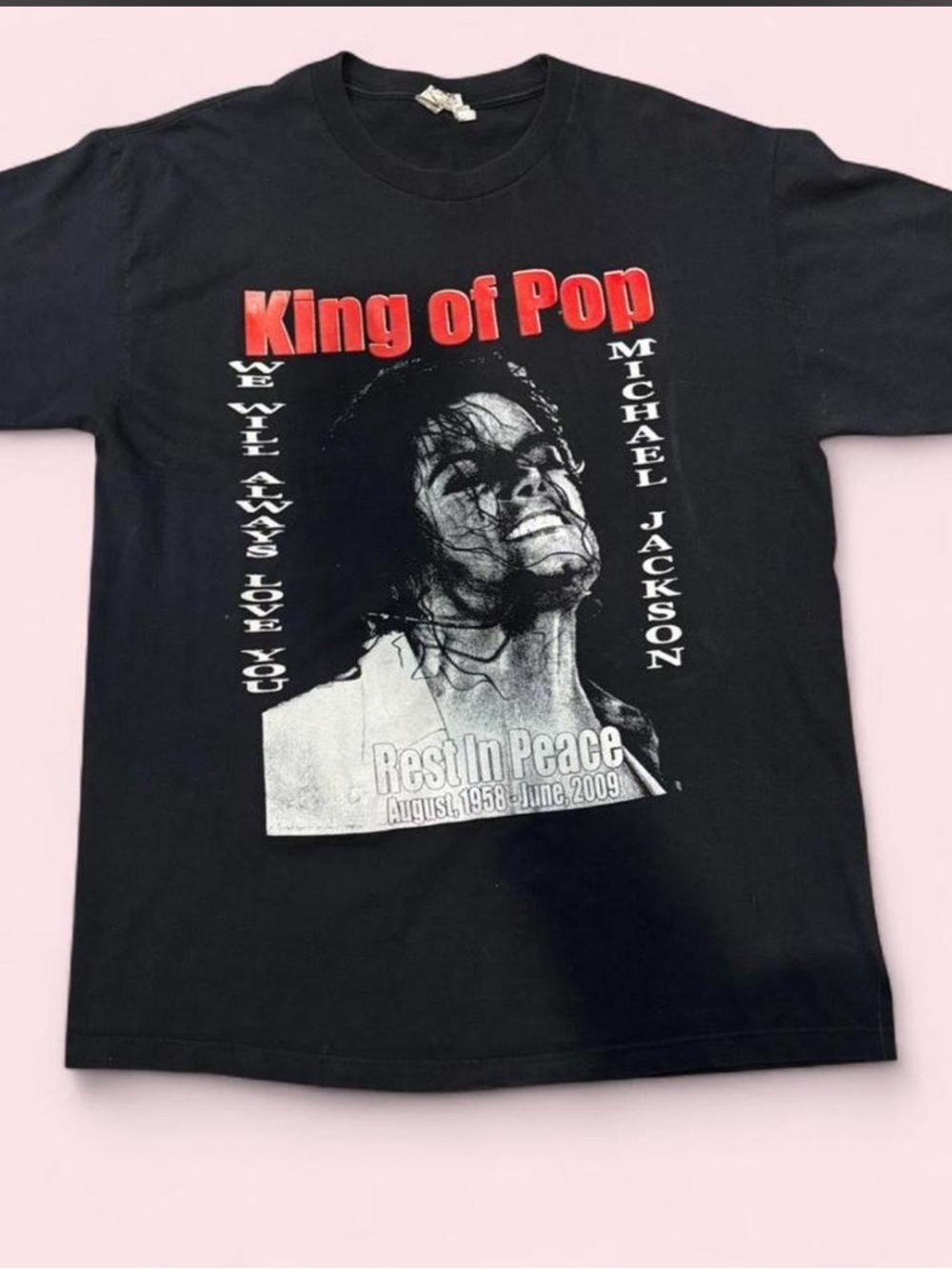 2009 Michael Jackson Memorial T-shirt Sz Large
